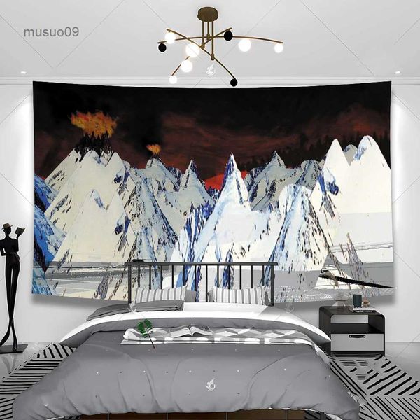 Tapisseries Radioheads musique Art tenture murale tapisserie papier peint tapisserie tête de lit décoration de pièce esthétique
