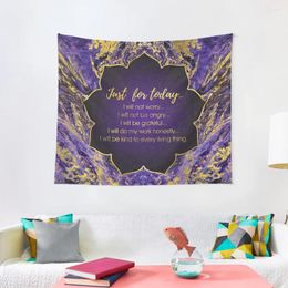 Tapestries Reiki Principles - Precepts Tapestry Room Decorating Aesthetic Japanese Decor Carpet On The Wall Cute