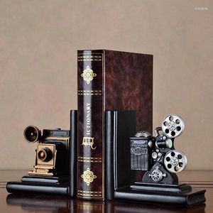 Tapestries retro camera bookend filmfilm Projector Black Silver Collector's Project Creative Bookcase Vintage Jewelry Study Room Ho Ho