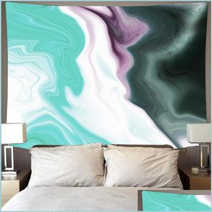 Tapestries kamer decor tapijt tapijt marmeren muur doek decoratie murale grote stof esthetische drop levering home tuin dhkqm