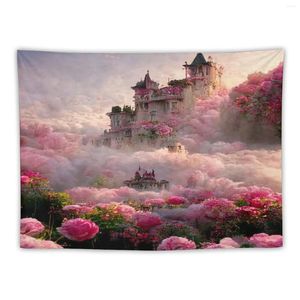 Tapisseries rose château tapisserie room décor esthétique décoration murs de décoration intérieure