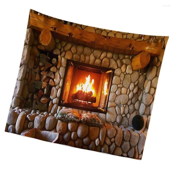 Tapisseries rustic winter décor de Noël tapisserie para mujer fond intérieur