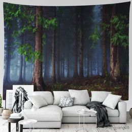 Tapestries sepyue bos muur tapijt Tapijt Natuurpatroon stralen boom large muur hangen goedkope hippie woning decoratio kamer decor esthetisch R230812