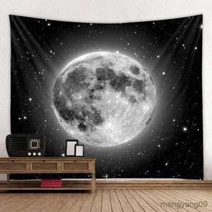 Tapisses Starry Sky Forest Tapestry Night Decoration Mur suspendu Home Room Art Background Decoration R230812