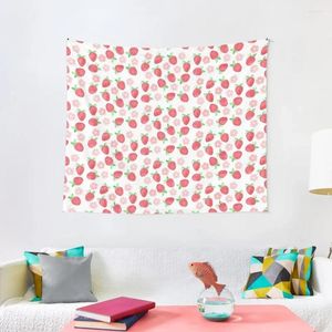 Tapisses à la fraise florale motif de tapisserie de papier peint de papier peint de chambre à coucher
