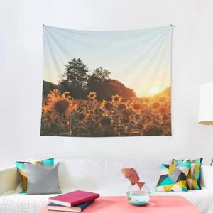 Tapices Sunflower Field Tapestry Home Decoration Products Room Gamer Room