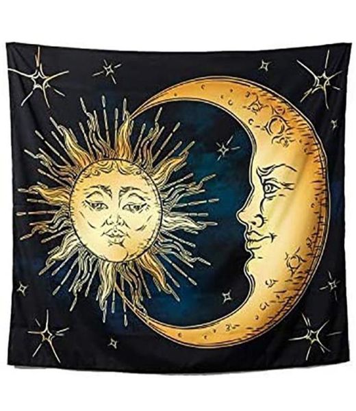 Tapisseries tapissery rétro bohemian lune et salon de soleil