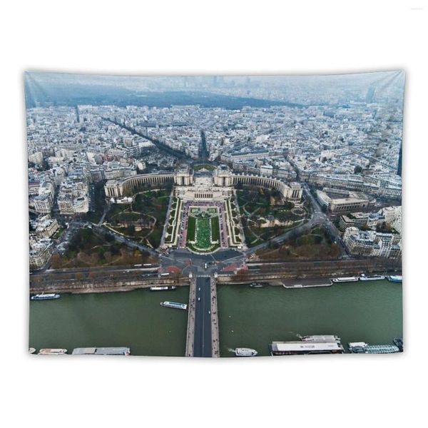 Tapices Tiempo para visitar París Tapestry Home Decor Accesorios Fondo de pantalla Decoración de habitaciones Estilo coreano