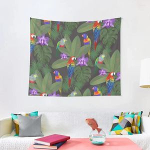 Tapisseries Tropical Bird Friends Tapestry Decoration for Chomes Nordic Home Decor Aesthetic Room Decors