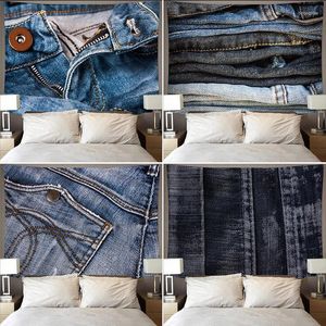 Tapisseries Vintage Jeans tenture murale sable plage jeter tapis couverture Camping tente voyage matelas bohème