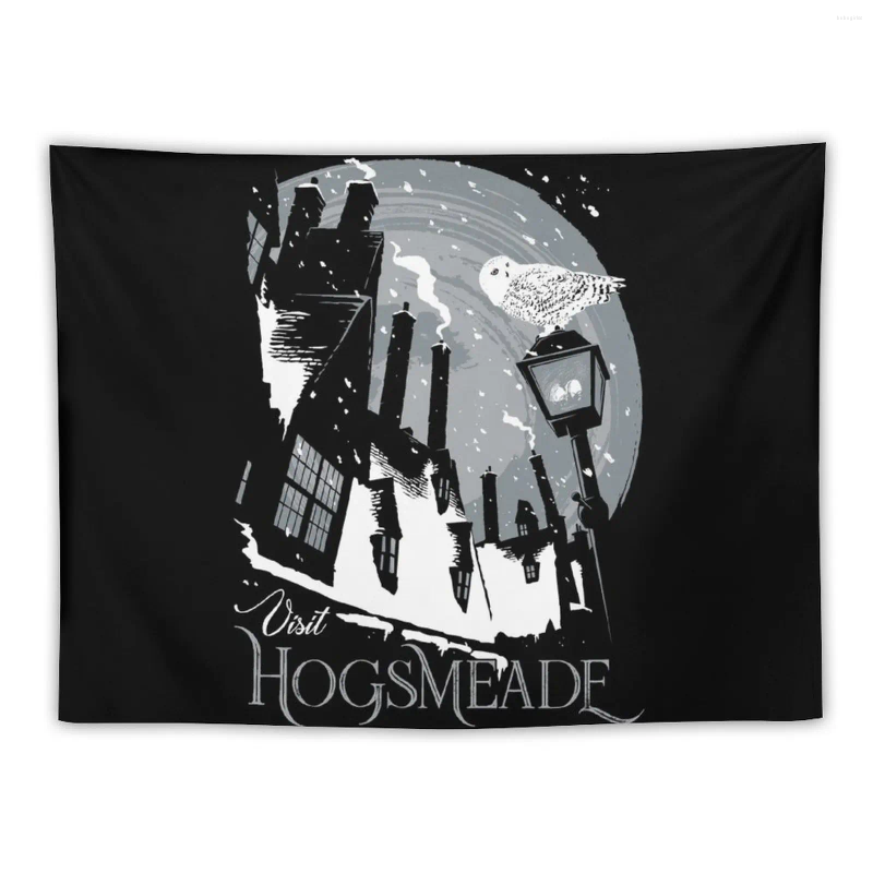 Гобетрицы посетите Hogsmeade (серая) Эстетика гобелен