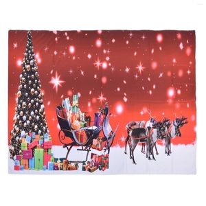Tapestries Wall Art Tapestry Decoratief hangende festival Polyester vezel Kerstmis kleurrijk voor decoratie Achtergrond