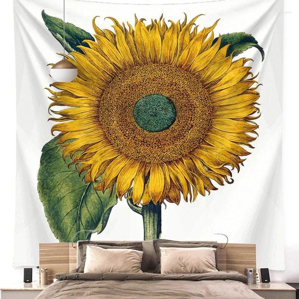 Tapisseries art mural tapisserie intérieur de tournesol peinture décor pour décoration de pièce fonds d'écran de l'année esthétique de l'année y2k