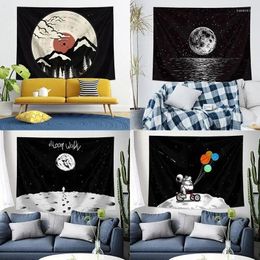 Tapestries Wall Art Tapestry Universe Starry Moon Achtergrond Doek Sofa Room Decoratie Hanging Home Decor