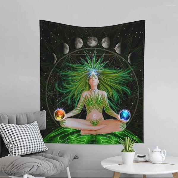 Tapisseries pending exotic toom salon salon scene home décor décor tapissery witchcraft Mandala draps