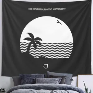 Tapestries hebben de wijk tapijtwand hangende muziek huisdecoratie raam gordijn gordijn gooi handdoek deken beddengoed gooide