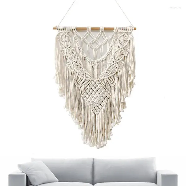 Tapices Tejidos Tapices De Pared Boho Borla Tapiz Chic Bohemio Hecho A Mano Macramé Adorno Guardería Dormitorio Apartamento Dormitorio Decoración