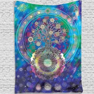 Tapestries yoga fantasy Energy Mandala landschap wanddekens strand handdoek Decoratie Tapestry hangende deken