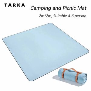 TARKA Couverture de pique-nique épaissie imperméable matelas de camping portable tente touristique tapis de prairie tapis de couchage confortable tapis de plage 240227