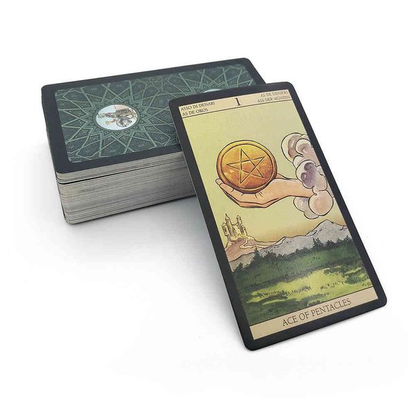 Jeu de cartes de Tarot pour débutants, jeu de plateau oracle, guide divin, anglais, TAROT, français, allemand, espagnol, russe, saleSQOO