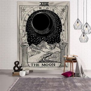 Tapiz de cartas de Tarot para colgar en la pared, colcha de adivinación de astrología, estera de playa, Tapiz de tela de pared de brujería, Tapestries1172U