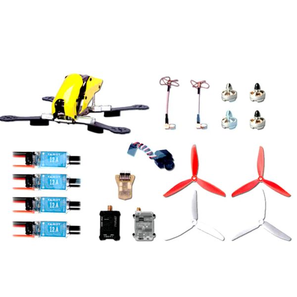 Tarot-RC 250 FPV Kit de la máquina de cruce de fibra de carbono Mini Helicopter Marco de potencia Kit para el marco de drones de carreras RC Partes