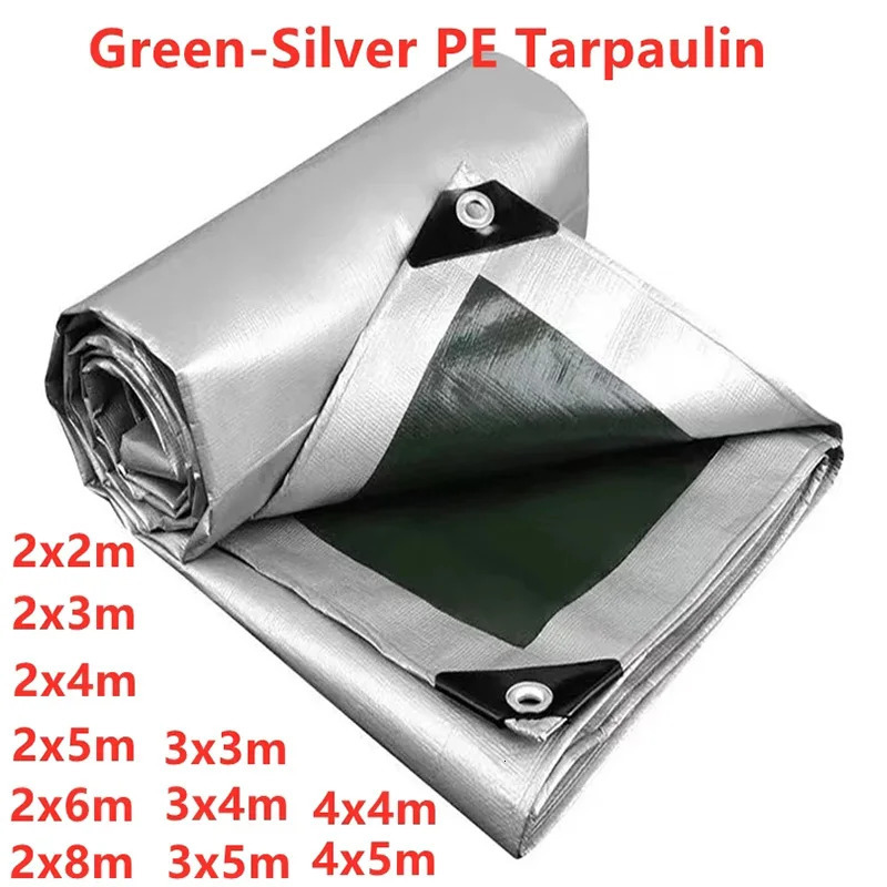 Tarpaulin Garden Cover Waterproof Awning Canvas Oil Cloth Waterproof Canopy for Garden Plants 0.32mm Made of Polyethyle 240108