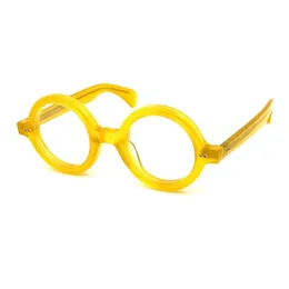 TART BIG ROUND Lunettes Optiques Pour Hommes Femmes Rétro Designer Mode Feuille Lunettes Acétate Cadre Détaillé Élasticité Style Anti-Lumière Bleue Lentille Plaque avec Boîte