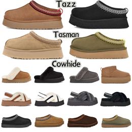 Tasman Boots Cartnut Designer Fur Sheepskin Tazz Boties For Women Australia Ultra Mini Slide Boot Snow Boot Winter Slippers Disquette Outdoors Chaussures tendance