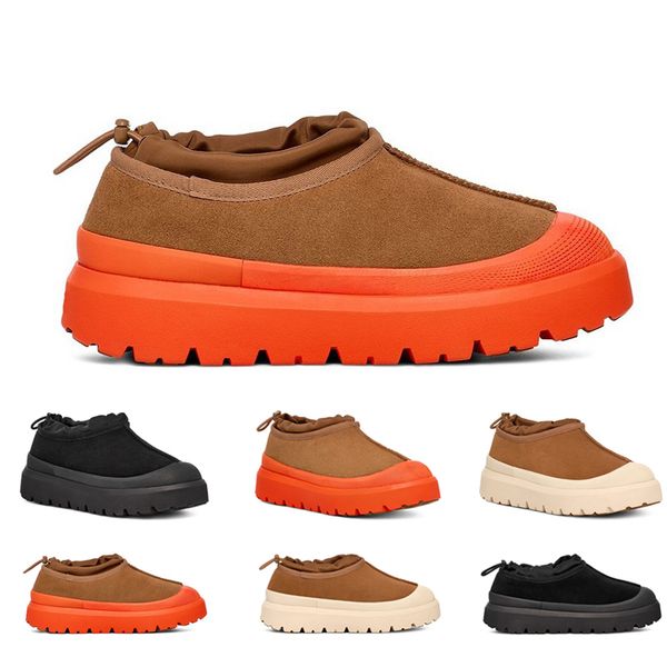 Botas Tasman Weather Zapatillas híbridas Diseñador para mujer Bota de lluvia Tazz Botines Piel de ante Castaño Zapato de invierno superior