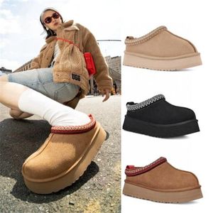 Tasman cali wave Sport slipper heren WomensTazz slides Australische Mini Boot Slipper Bont Slides Klassieke Platform Laarzen Suède Wol Winter Wollen laarzen