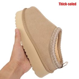 Tasman Designer pantoffels voor dames ugslie pantoffels luxe dames mode ultra mini platform laarsjes winter suède wol ugglie dames warm bont enkellaarsjes2 maat 34-43