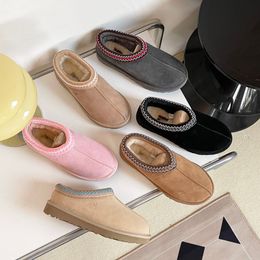 Tasman Slipper Ug Laarzen Herfst Winter Australië Designer Dames Heren Klassieke Tazz Slide Wollen Luxe Warme Mini Platform Laars Zachte Schoenen Sneeuwlaarzen