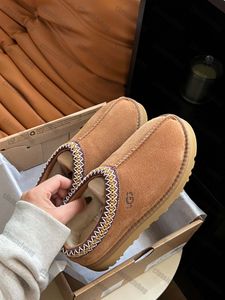 Tasman Slippers Kastanjebont Slippers Schapenvacht Shearling Tazz Klassieke Muiltjes Dames Heren Ultra Mini Platform Laars Slip-on Schoenen Suede Upperq Modetrend 68ess