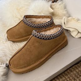 Tasman Slippers Platform Boot Tazz Mosterdzaad Australië Snowboots Dames Winter Ultra Mini Fur Slides Suede Slip-on Les Petites Winterlaarzen Maat 35-44