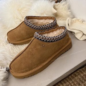 Tasman Slippers Platform Boot Tazz Mosterdzaad Australië Snowboots Dames Winter Ultra Mini Fur Slides Suede Slip-on Les Petites Winterlaarzen Maat 35-44