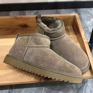 Tasman Slippers Tazz Slippers mosterdzaad Kastanjebont Slippers Schapenvacht Klassiek Ultra Mini Platform Boot Winter Dames Heren Instappers Suède Bovenwerk Wol Herfst lis118