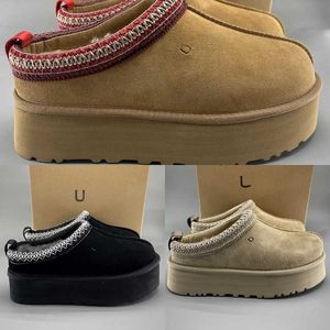 Tasman Pantoufles Ug Designer Tazz Femmes Bottes Châtaigne Fourrure En Peau De Mouton Hommes Ultra Mini Chaussures En Daim Confort Supérieur Automne Hiver Bottines Amoureux Chaussures 1122553