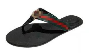Sandales de luxe Sandales Double Web String Sandal Designer Flip Flops Fashion Beach Slippers