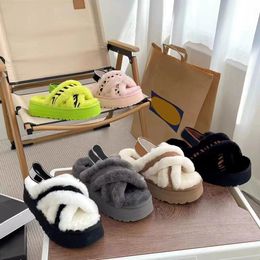Zapatillas térmicas Tasman, botas de piel de oveja de diseñador para mujer, zapatillas de interior, minibotas de patinaje con plataforma australiana, botas para la nieve, zapatillas de invierno 35-42