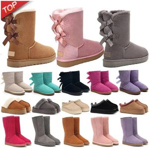 Tasman Kids Ugglie Boots Tazz Pantoufles Australiens UG Designers Baskets Cheville Neige Doux Rouge Bottes Courtes Ultra Mini Plateforme Classique Pantoufles Châtaigne Hommes Femmes