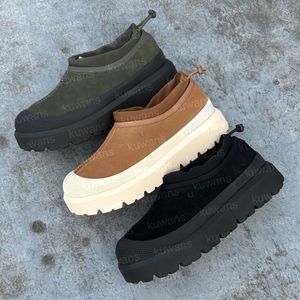 Tasman Weather Pantoufles Hybrides Ultra Mini Bottes Tous Genres Hommes Femmes Tazz Imperméable Pluie Classique Châtaigne Orange Peau de Mouton Chaussures d'Hiver à Enfiler