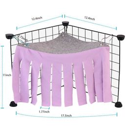 Striple Small Pet Tent Pet Hideout Guinée Pig Hamster Hedgehog Hamac Curtain Petit animaux Houstage du coin de lit