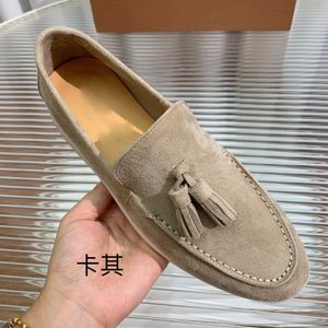 Chaussures habillées à couches molles en cachemire doux designers classiques boucle plate talon loisir confort mocteur de haut de qualité qualité conforme aux femmes décontractées Summerwalk chaussure avec boîte