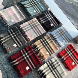 Kwasten sjaal ontwerper winter sjaal luxe heren sjaals warmte kaki roze rood klassiek beroemd sciarpe outdoor comfortabel geruite kasjmier sjaals voor dames echarpe