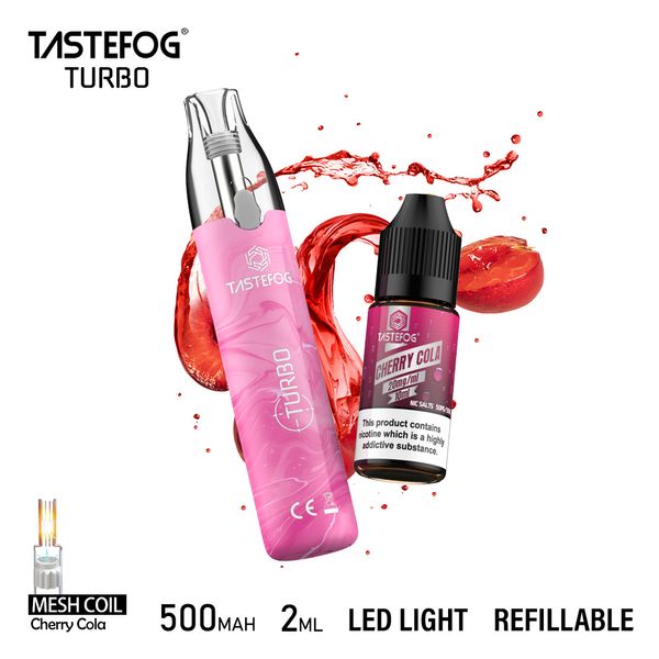 Tastefog 2024 Nuevo proveedor original OEMODM disponible de 12000 inhalaciones de cigarrillo electrónico Vape recargable