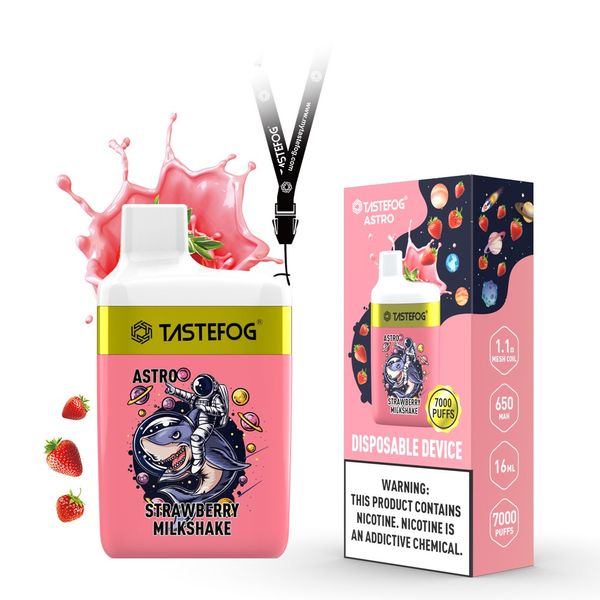 Tastefog Astro 7000puff Vapes jetables OEM Cigarette électronique Rainbow Candy Aloe Raisin