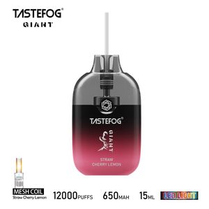 Tastefog Giant Wegwerp Vape Box-apparaat 12000 Bladerdeeg met RGB LED oplaadbare 650mAh-batterij