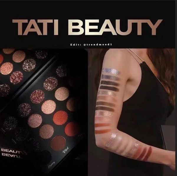 TATI belleza sombra de ojos en polvo Regalos de Navidad 24 Color brillo mate brillo duradero Textura Sombra de ojos Paleta Regalos de Navidad