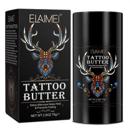 Tattoo Nazorg Boterbalsem 2,6 oz Tattoo Moisturizer Healing Brightener voor kleurverbetering Natuurlijke organische tattoo-crème